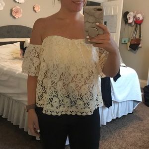 Floral lace top